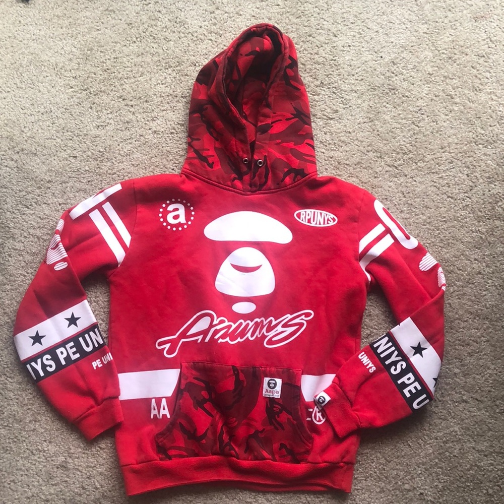 Aape by BAPE Red Hoodie